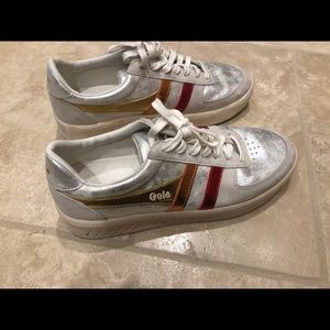 Gold Metallic Sneakers